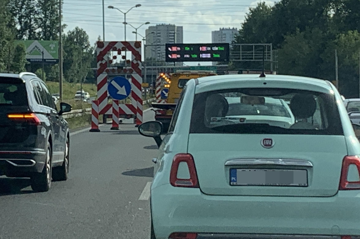 Trasa 86 z Sosnowca do Katowic zakorkowana przez remont