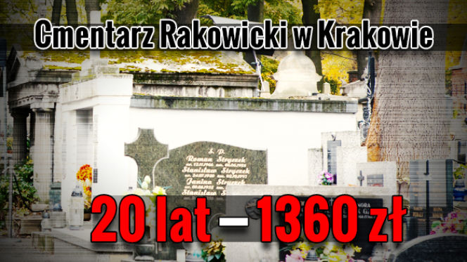 Cmentarz Rakowicki w Krakowie - 20 lat - 1360 zł