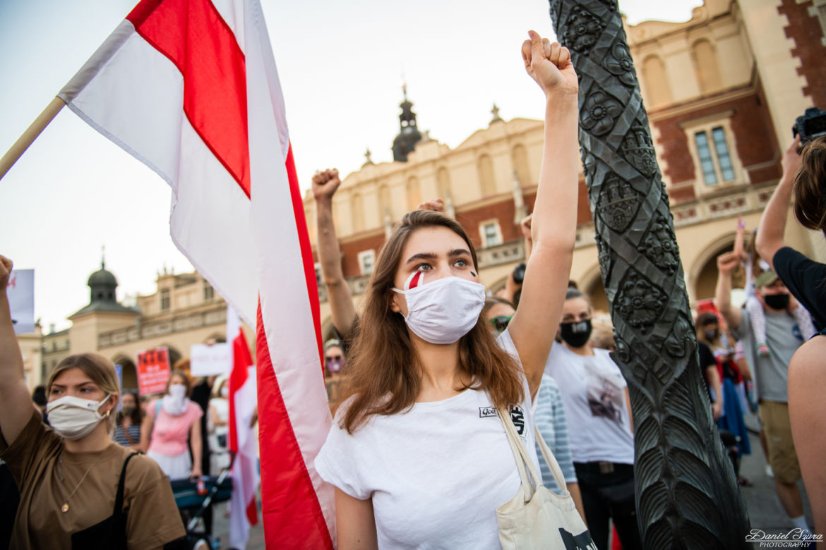 Kraków solidarny z Białorusią
