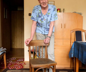 Krzesło z barykady na Bielanach. Akcja Moja Pamiątka
