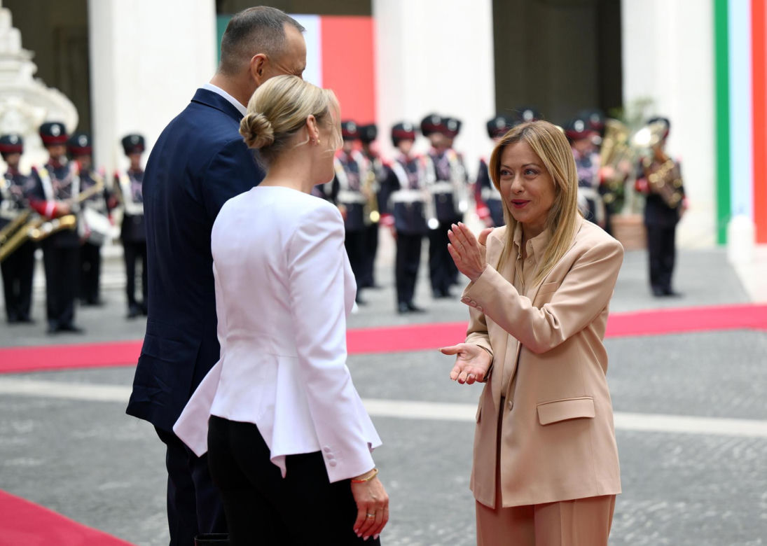 Marta Nawrocka we Włoszech