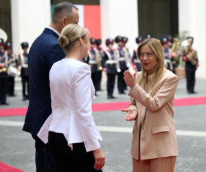Marta Nawrocka we Włoszech
