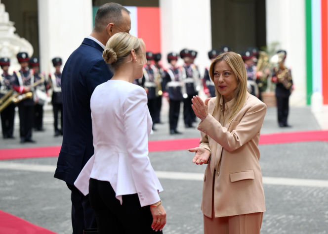 Marta Nawrocka we Włoszech