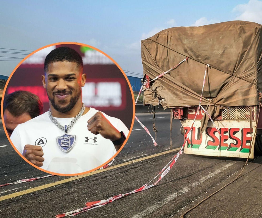 Anthony Joshua cudem uniknął śmierci. Wstrząsające wideo nagrano tuż po wypadku boksera