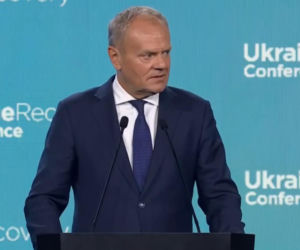 Konferencja ws. Ukrainy w Gdańsku. Mocne słowa Donalda Tuska