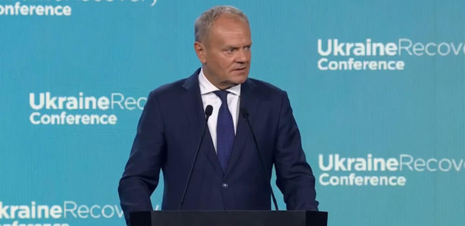 Konferencja ws. Ukrainy w Gdańsku. Mocne słowa Donalda Tuska