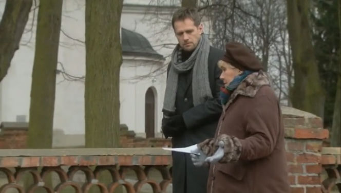 M jak miłość odc. 1065. Michał Łagoda (Paweł Okraska), Barbara Mostowiak (Teresa Lipowska)