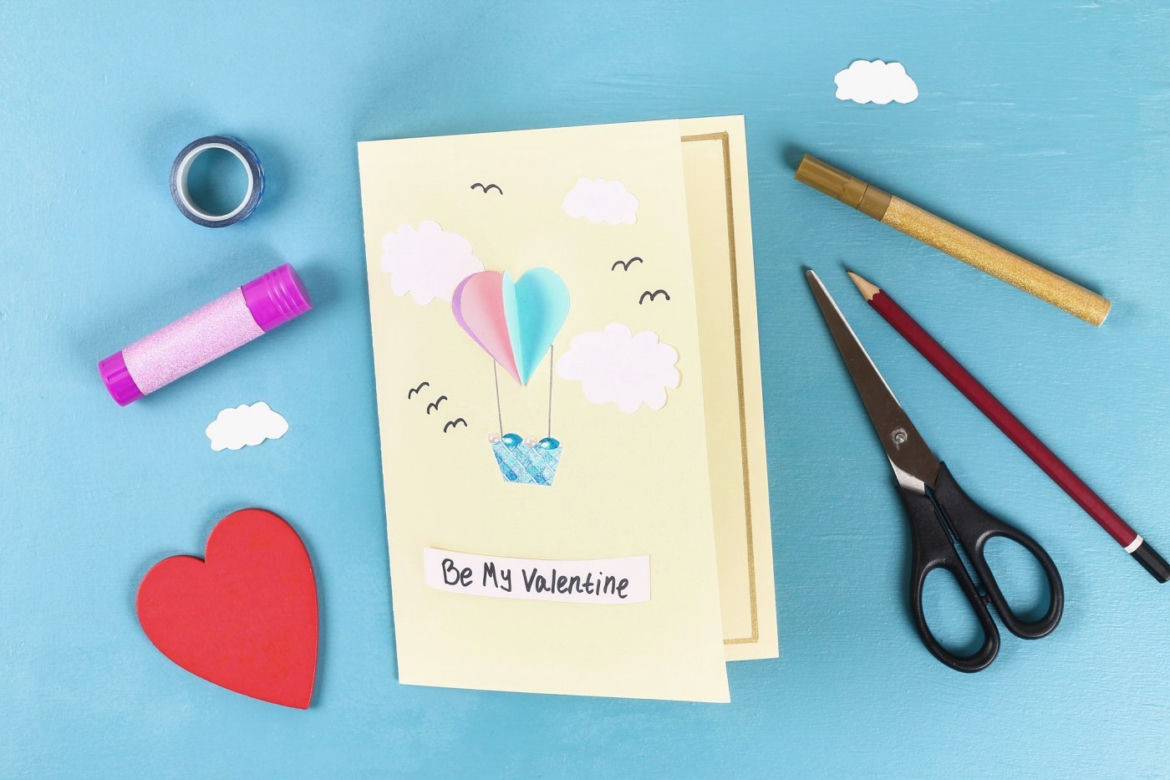 Kartka walentynkowa ręcznie robiona: DIY - gotowe