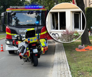 Pożar tuż przy budynkach ministerstw w Warszawie. Kilkadziesiąt osób uciekło przed dymem