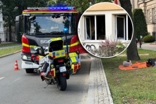 Podpalenie przy Ministerstwie Spraw Zagranicznych. 20 osób uciekło z budynku