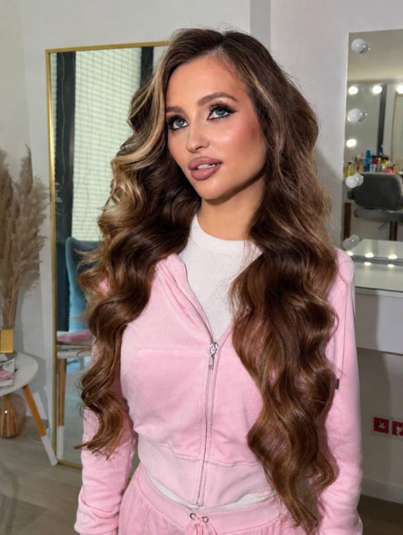 Modelka Izabela Zalech na meczu Polski i nie tylko
