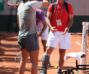 Iga Świątek na ostatnim treningu przez III rundą Roland Garros