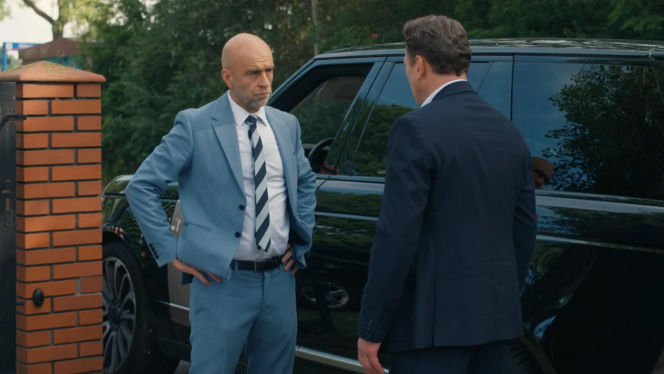 Barwy szczęścia, odcinek 3264. Stefaniak (Paweł Ławrynowicz), Bazylow (Andrzej Szeremeta)