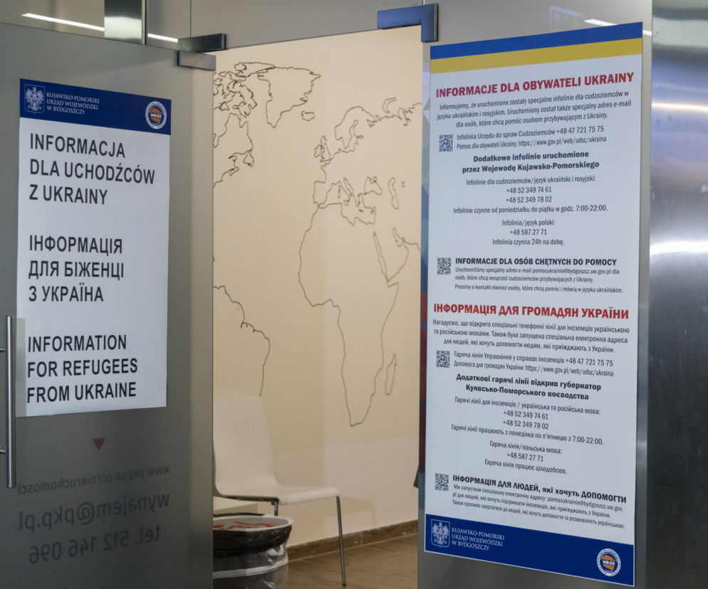 Punkt informacyjny dla uchodźców 