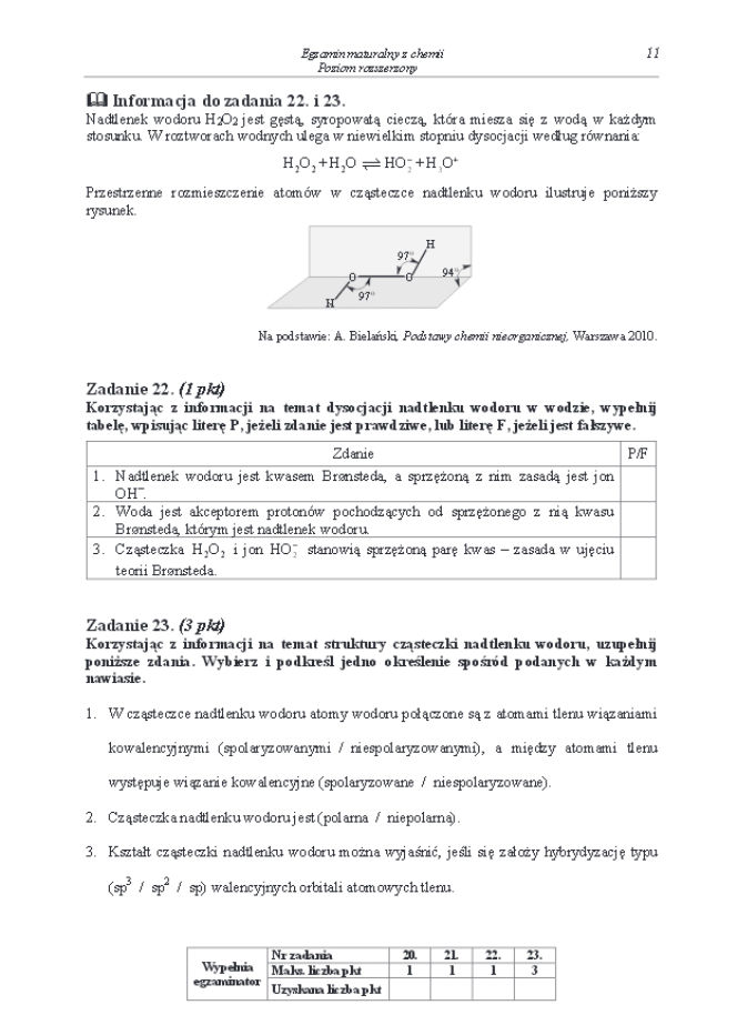 Arkusz rozszerzony chemia matura 2014