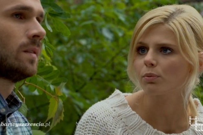 	Barwy szczęścia odc. 1051. Iwona Korycka (Izabela Zwierzyńska), Alek (Krzysztof Wach)