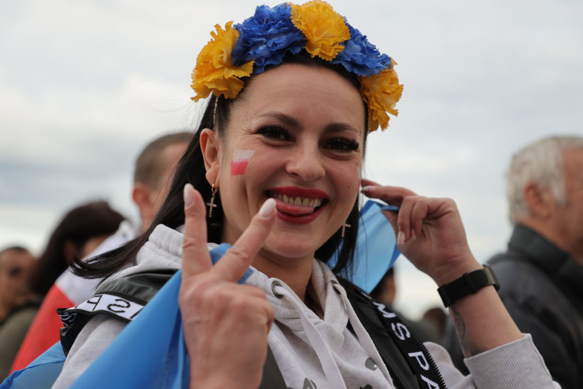 Ogromna manifestacja wdzięczności Ukraińców. „Przyjaciele, dziękujemy”
