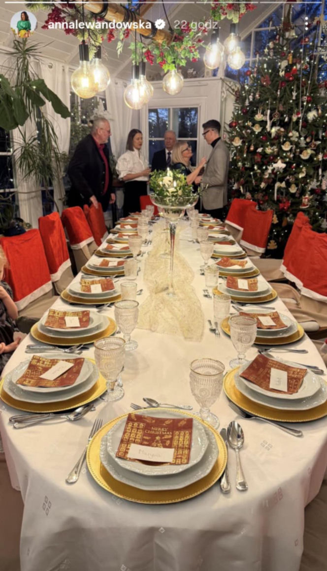 Anna Lewandowska i Robert Lewandowski świątecznie