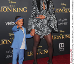 Kelly Rowland z synem na premierze Króla Lwa