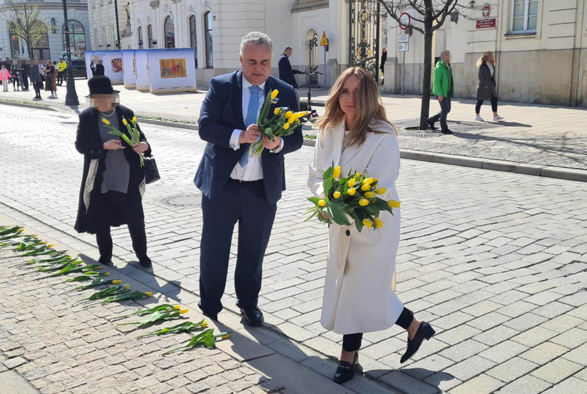 Joanna Kurska uczciła pamięć Marii Kaczyńskiej 