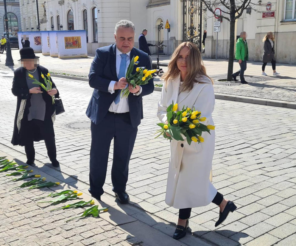 Joanna Kurska uczciła pamięć Marii Kaczyńskiej 