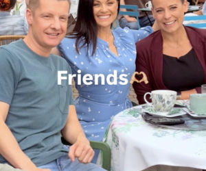 M jak miłość. Paweł (Rafał Mroczek), Kinga (Katarzyna Cichopek), Magda (Anna Mucha)