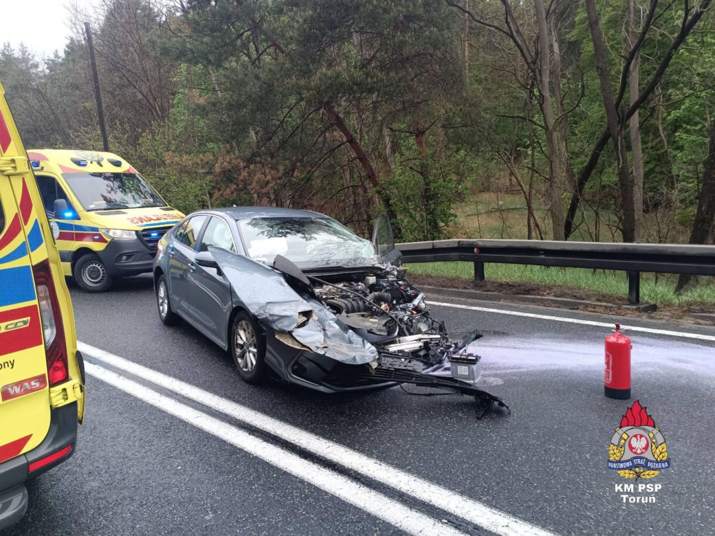 W wyniku zdarzenia cztery osoby trafiły do szpitala