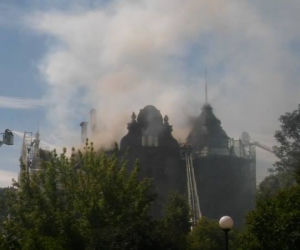 1 Pożar willi Richtera w Łodzi