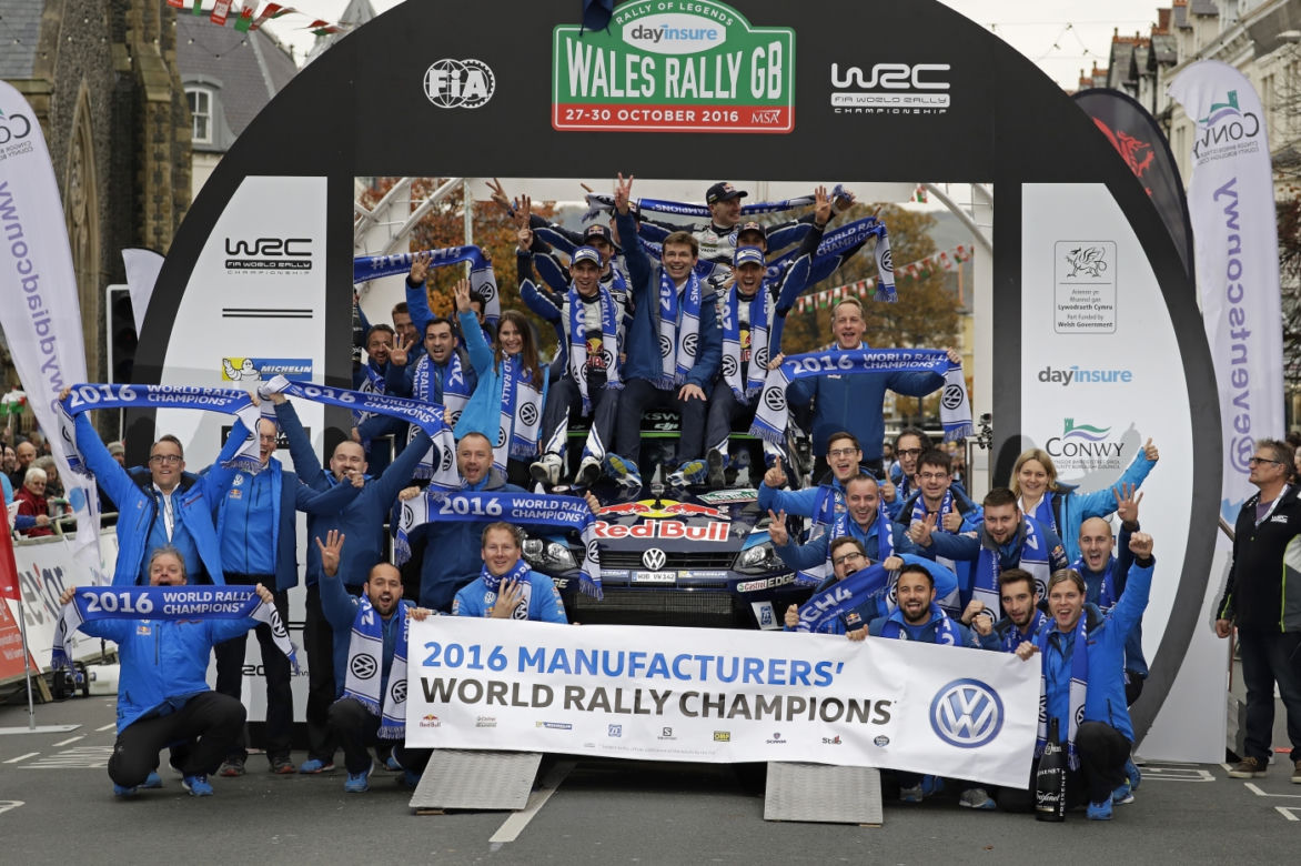 Volkswagen Motorsport czwarty raz z rzędu Rajdowym Mistrzem Świata FIA (WRC) producentów