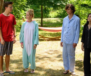 Barwy szczęścia odc. 2155. Kacper (Jakub Szlachetka), Oliwka (Wiktoria Gąsiewska), Kajtek (Jakub Dmochowski), Madzia (Natalia Sierzputowska)