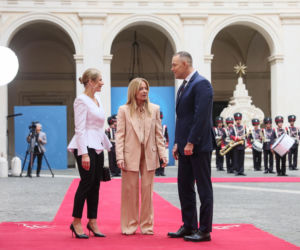 Marta Nawrocka we Włoszech