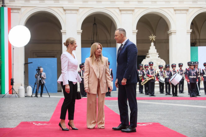 Marta Nawrocka we Włoszech