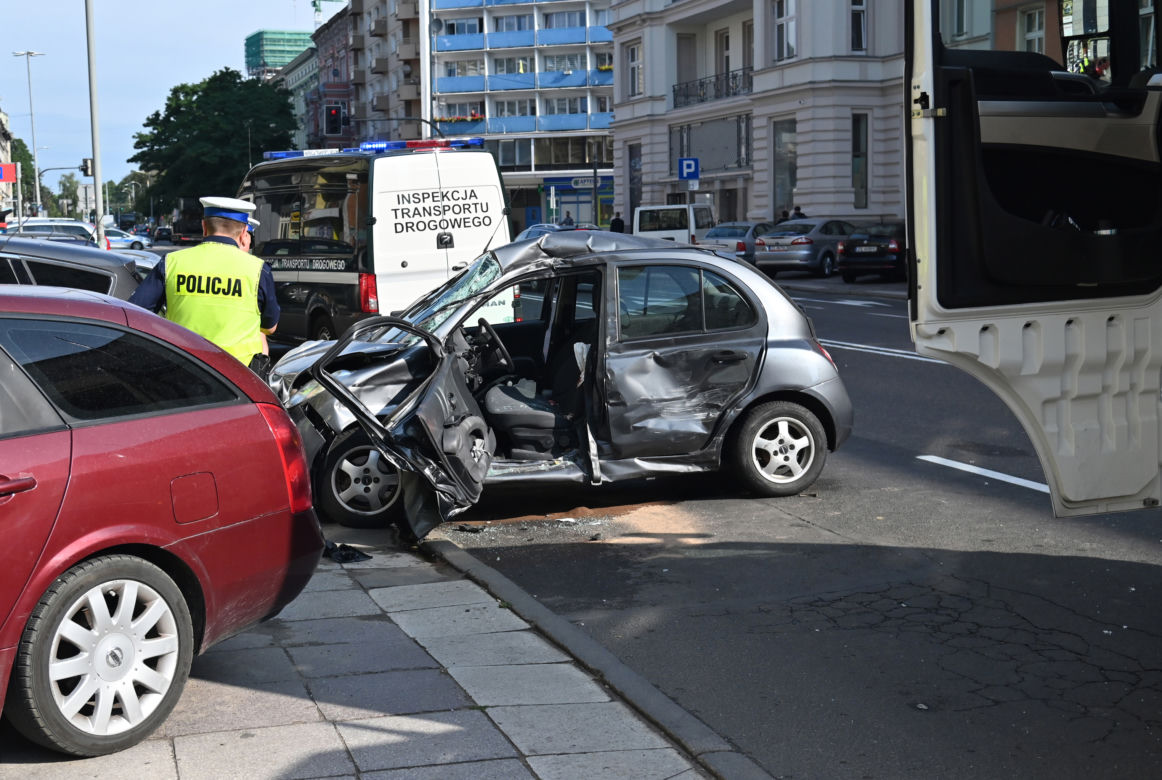 Wypadek na al. Wojska Polskiego
