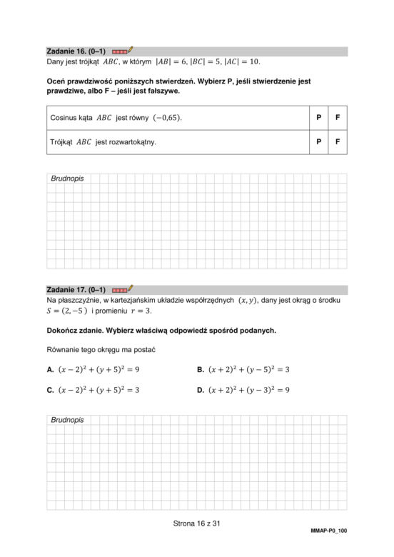 Matura 2023. Arkusz pokazowy matematyka