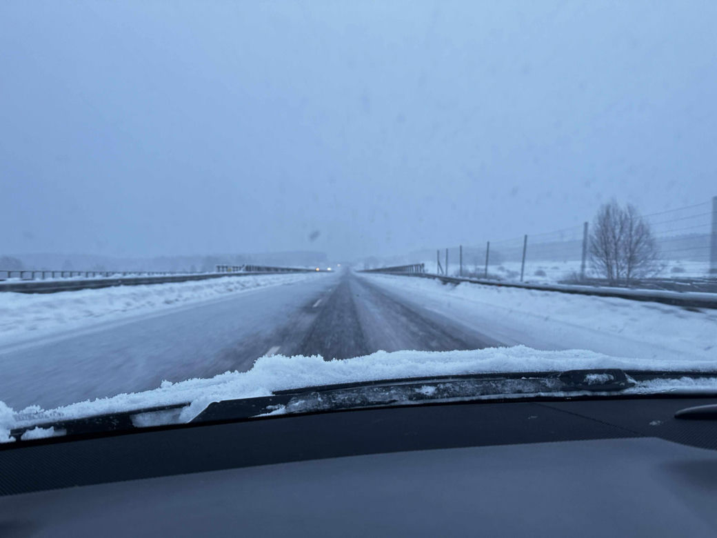 Śnieg na północy Polski