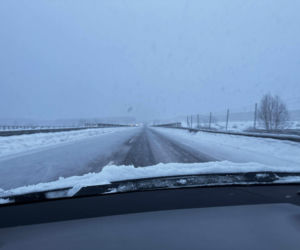 Śnieg na północy Polski