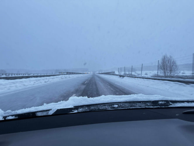 Śnieg na północy Polski