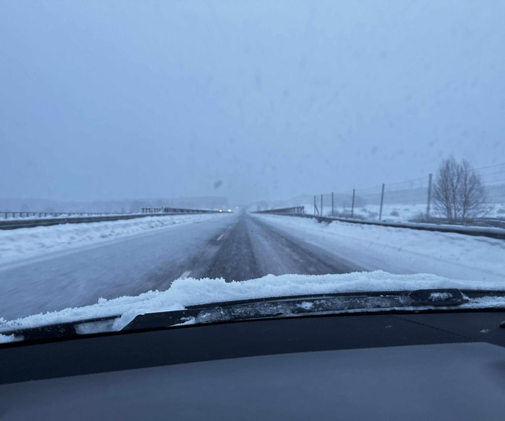 Śnieg na północy Polski