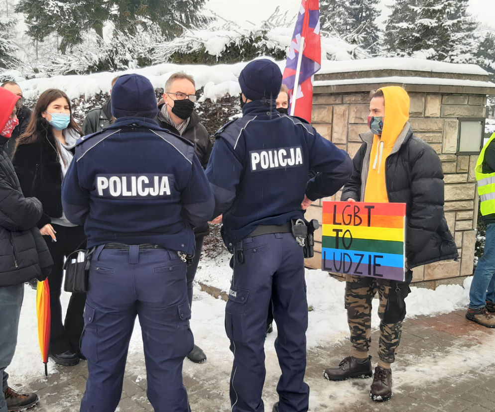 „LGBT to ludzie - uliczny protest w Tarnowie
