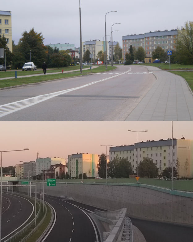 Trasa Niepodległości KIEDYŚ i TERAZ. Porównanie!