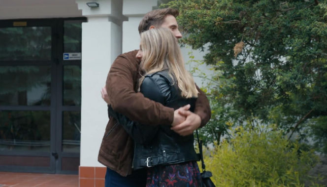 Barwy szczęścia, odcinek 3280. Tomasz (Jakub Sokołowski),Grażyna (Kinga Suchan)