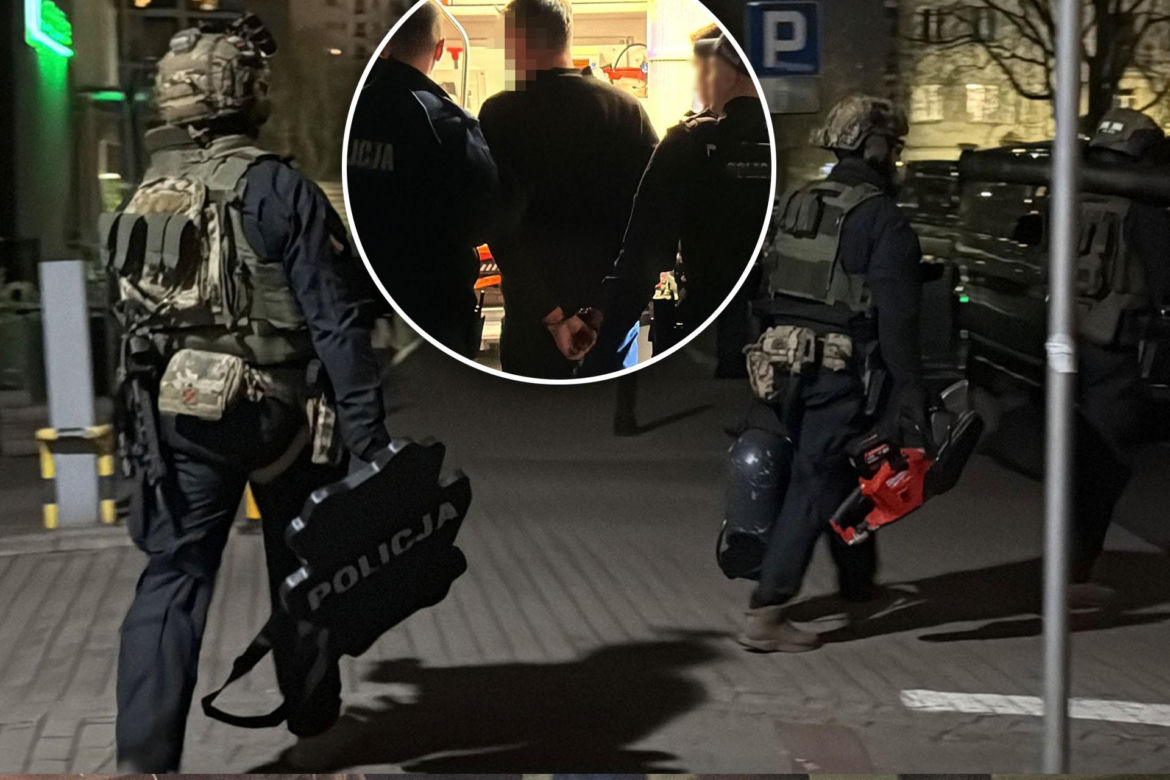 Antyterroryści na Grzybowskiej. Pilna akcja policji, jedna osoba zatrzymana