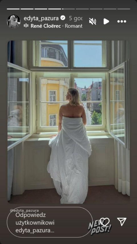 Edyta Pazura uciekła z Polski. Zamiast w sukienkę wskoczyła w kołdrę!