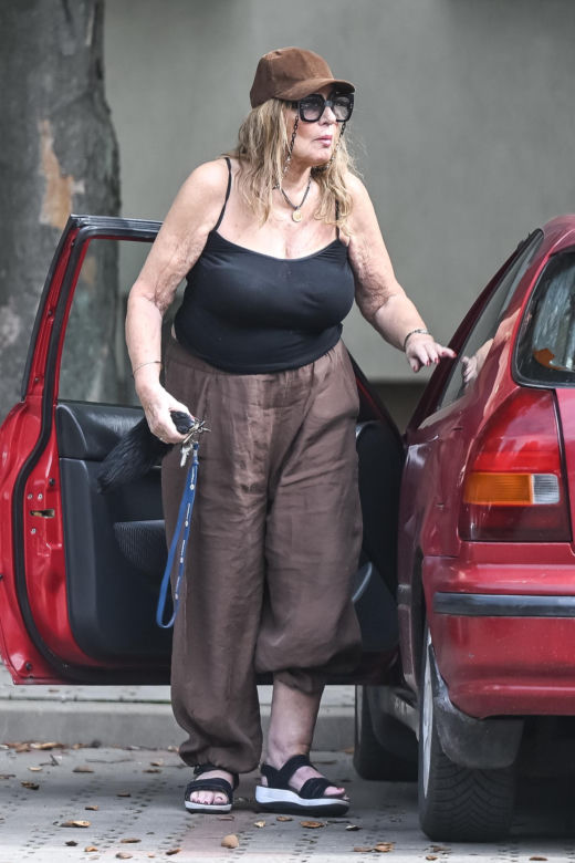 Agnieszka Perepeczko wystroiła się na bazar
