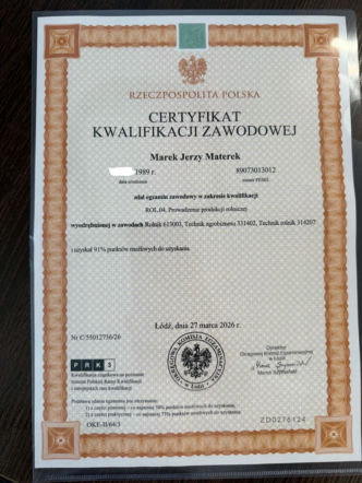 Prezydent Starachowic został rolnikiem. Tylko u nas Certyfikat ukończenia kursu!