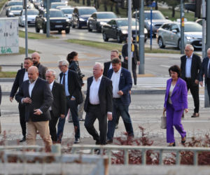 Spotkanie polityków PiS w siedzibie na ul.Nowogrodzkiej