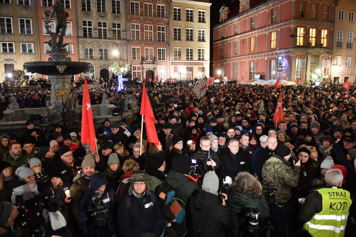 Wiec przeciwko nienawiści i przemocy w Gdańsku