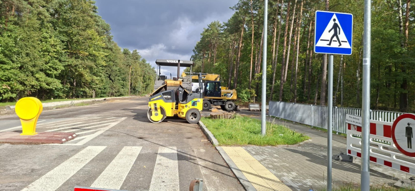 Remont drogi Tychów Stary - Starachowice (październik 2025)