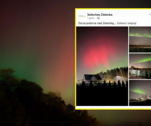 Niesamowite zjawisko na niebie w Kujawsko-Pomorskiem. Tak mieszkańcy regionu podziwiali zorzę polarną