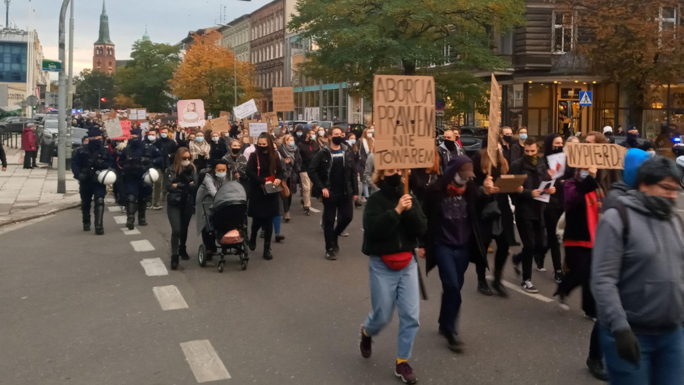 Protest kobiet w Szczecinie 27.10.2020